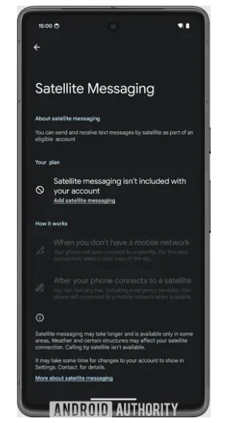 Android 15 Satellite
