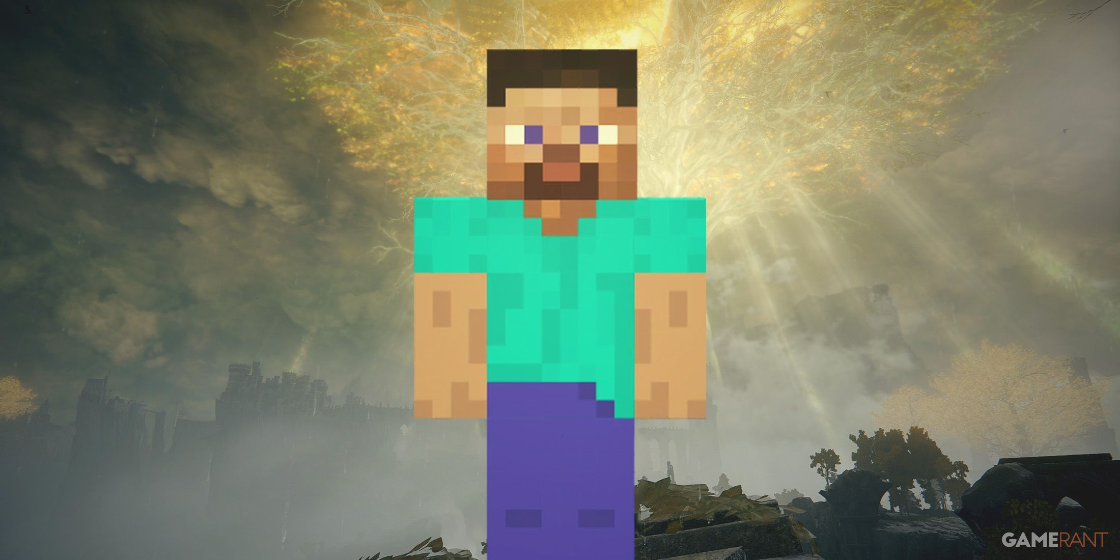 Minecraft OptiFine Kurulumunda 'Extracting' Hatası Çözümü: Detaylı Rehber 1 minecraft steve in elden ring lands between 2x1 composite.jpg